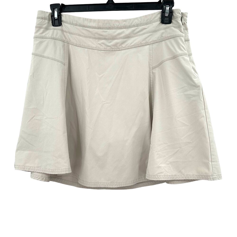 Athleta Size 14 Skort White Tennis Golf Mini Skirt Shorts Pull On Activewear